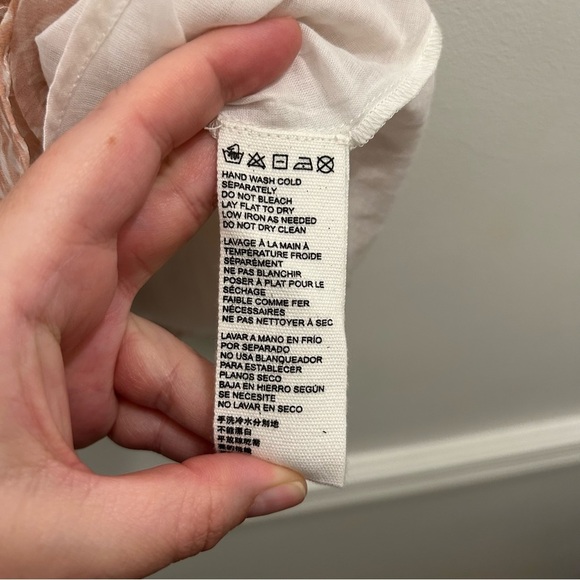 Cleobella Kenna Mini Skirt Small zebra blush pink ruffle - Picture 8 of 10